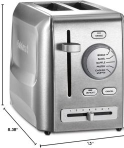 Cuisinart CPT-620 2-Slice Custom Select Toaster, Stainless Steel