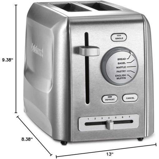 Cuisinart CPT-620 2-Slice Custom Select Toaster, Stainless Steel