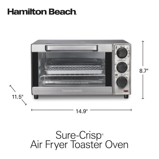 Hamilton Beach Sure-Crisp 4 Slice Air Fryer Toaster Oven