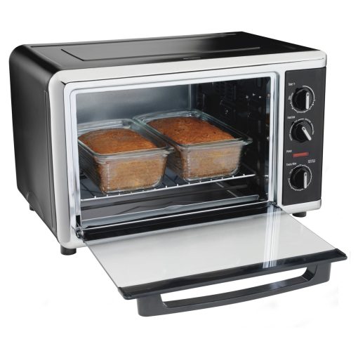 Hamilton Beach Black Countertop Oven with Convection and Rotisserie - Image 4