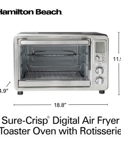 Hamilton Beach Sure-Crisp Digital Air Fryer Toaster Oven with Rotisserie - 9' x 12'