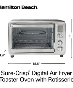 Hamilton Beach Sure-Crisp Digital Air Fryer Toaster Oven with Rotisserie - 9' x 12'