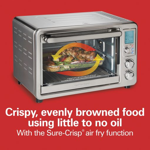 Hamilton Beach Sure-Crisp Digital Air Fryer Toaster Oven with Rotisserie - 9' x 12' - Image 3