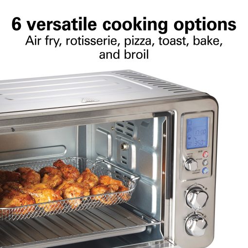 Hamilton Beach Sure-Crisp Digital Air Fryer Toaster Oven with Rotisserie - 9' x 12' - Image 4