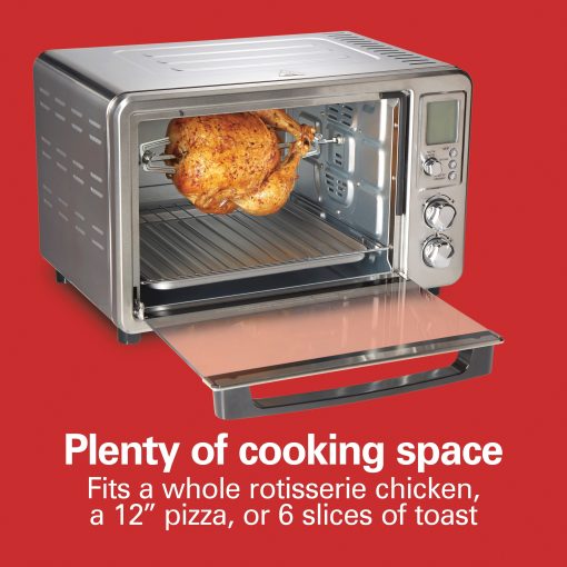 Hamilton Beach Sure-Crisp Digital Air Fryer Toaster Oven with Rotisserie - 9' x 12' - Image 5
