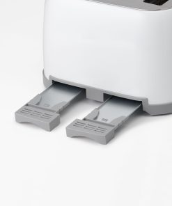 Betty Crocker 4-Slice Multi-Function Toaster, Toaster 4 Slice with Extra Wide Slots for Thick Bread, White