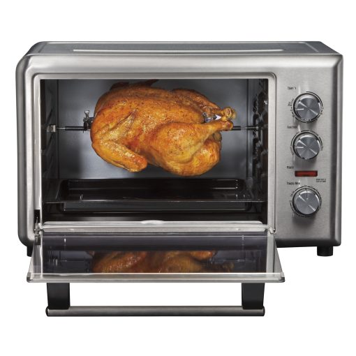 Hamilton Beach Stainless Countertop Oven with Convection and Rotisserie - Image 4