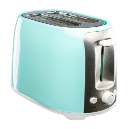 Vintage 2-Slice Cool Touch Extra Wide Slot Toaster in Turquoise - Image 2
