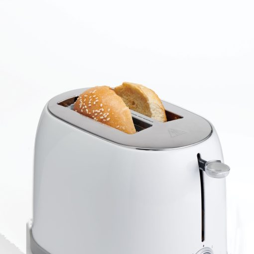 Betty Crocker 2-Slice Multi-Function Toaster, Toaster 2 Slice with Extra Wide Slots for Thick Bread, White - Image 5