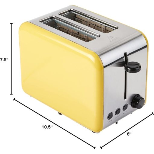 Kate Spade New York Good Taste Enamel 2-Slice Toaster, Yellow - Image 4