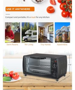 10L 4 Slice Mechanical Toaster Oven
