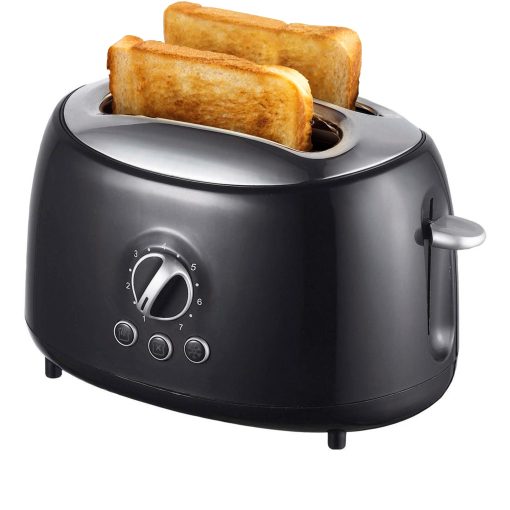 Brentwood Cool Touch 2-Slice Extra Wide Slot Retro Toaster in Black - Image 2