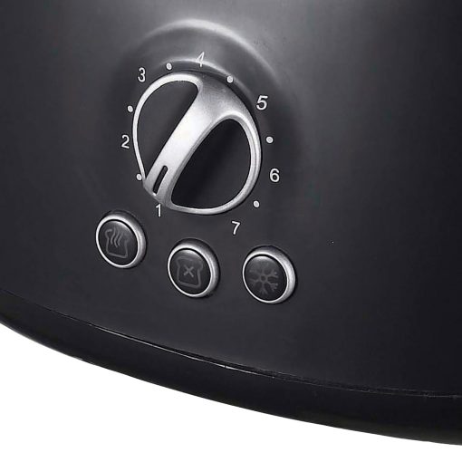 Brentwood Cool Touch 2-Slice Extra Wide Slot Retro Toaster in Black - Image 3