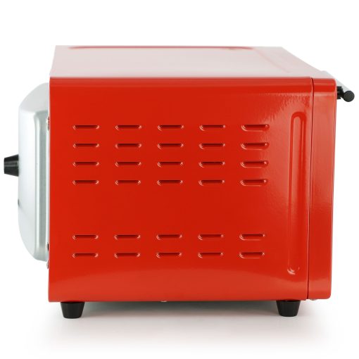 Counter Top Compact 9L Electric Toaster Oven with Rack in Red - Image 5