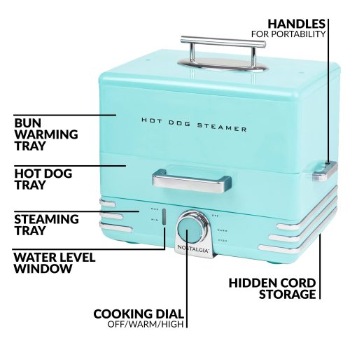 Nostalgia Hot Dog Steamer