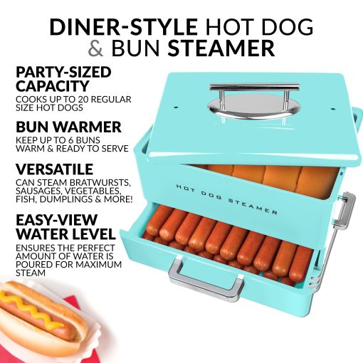 Nostalgia Hot Dog Steamer - Image 5
