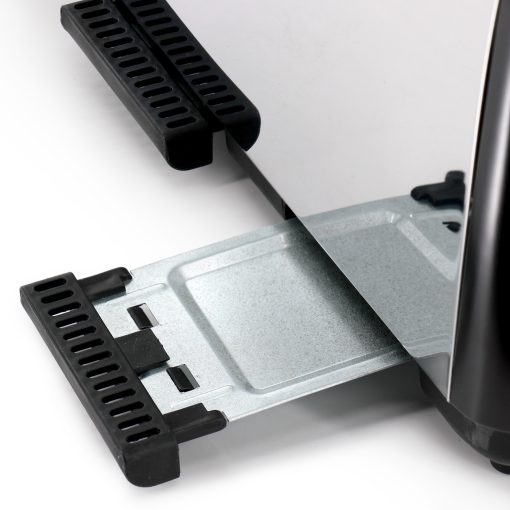 Carlow Wide Slot 4-Slice 1400W Stainless Steel Toaster in Black - Image 5