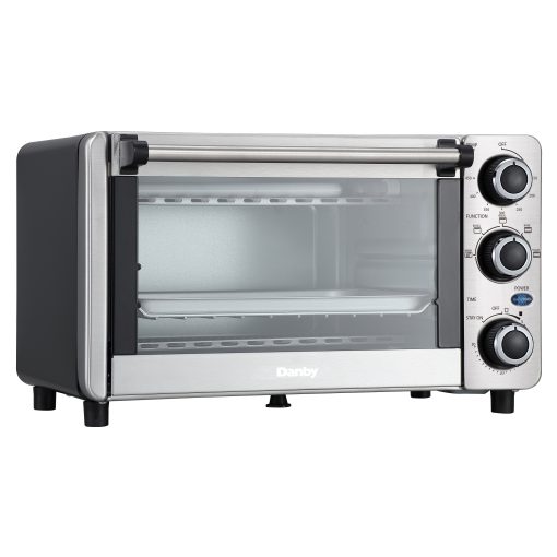 Danby 0.4 cu ft/12L 4 Slice Countertop Toaster Oven in Stainless Steel