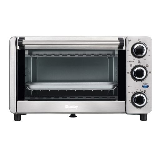 Danby 0.4 cu ft/12L 4 Slice Countertop Toaster Oven in Stainless Steel - Image 2