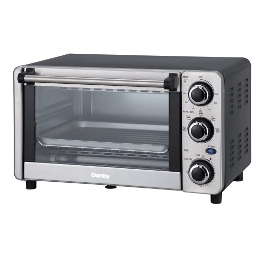 Danby 0.4 cu ft/12L 4 Slice Countertop Toaster Oven in Stainless Steel - Image 5