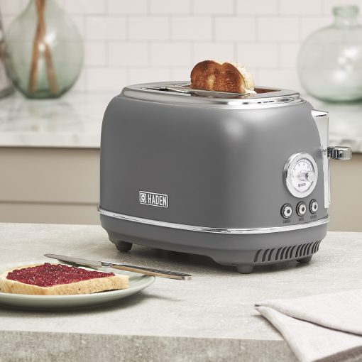 HADEN Chelsea 2 Slice Toaster Wide Slot with Removable Crumb Tray and Control Settings - Image 4