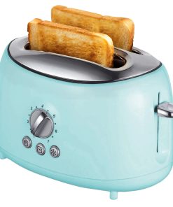 Brentwood Cool Touch Blue 2-Slice Extra Wide Slot Retro Toaster Ideal for Offices or Kitchen Use