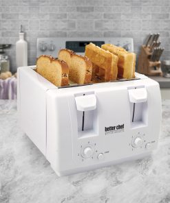 Better Chef 4 Slice Dual-Control Toaster in White IM-241W