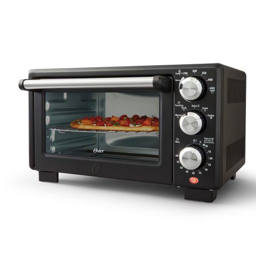 5-in-1 Function 4 Slice Countertop Convection Oven in Matte Black - Image 3