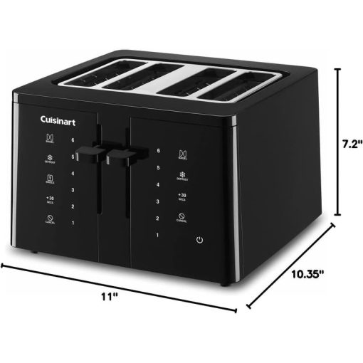Cuisinart CPT-T40P1 4-Slice Touchscreen Toaster, Black,
