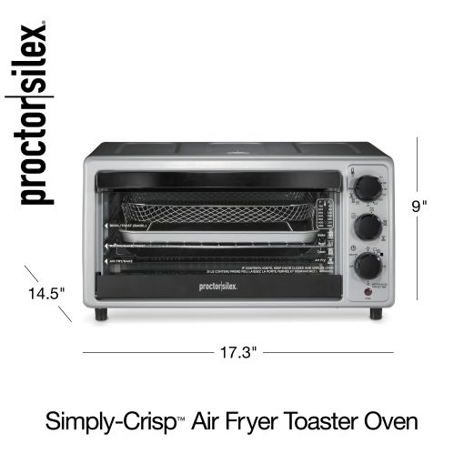 Proctor Silex Simply-Crisp 6 Slice Air Fryer Toaster Oven