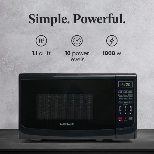 Farberware Classic 0.7 Cu. Ft 700-Watt Microwave Oven - Image 3