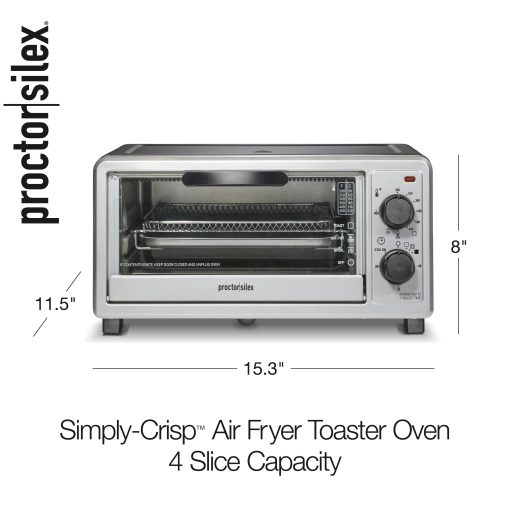 Proctor Silex Simply-Crisp 4 Slice Air Fryer Toaster Oven
