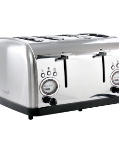 4 Slice Wide Slot Toaster with Variable Browning