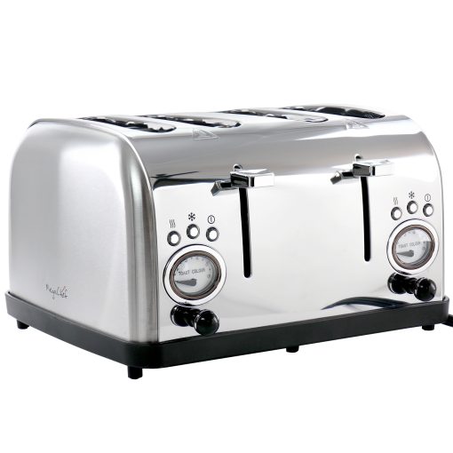 4 Slice Wide Slot Toaster with Variable Browning