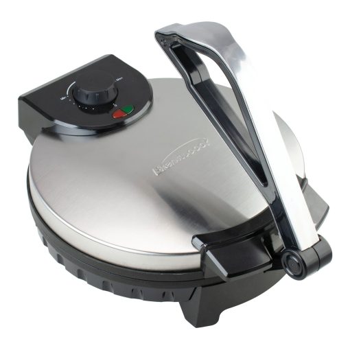 Brentwood 12 Inch Stainless Steel Nonstick Electric Tortilla Maker - N/A