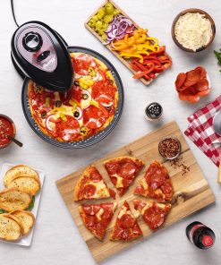Presto Pizzazz Plus Rotating Pizza Oven, Bake 7-12" Pizzas, Wings, Rolls & More - 5.99