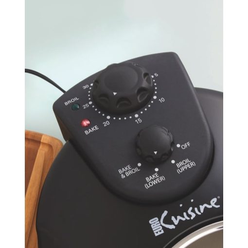 Euro Cuisine PM600 Electric Pizza Maker with Rotating Stone & Deep Pan - Image 5