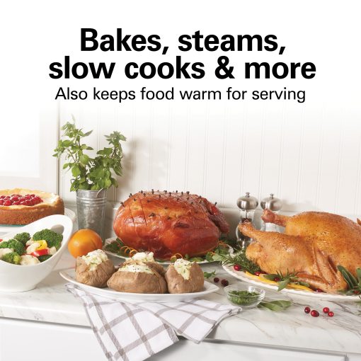 Hamilton Beach 22 Quart Stainless Steel Electric Roaster Oven - Image 4