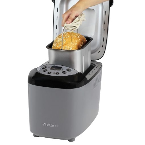 West Bend Hi-Rise Bread Maker with 12 Preset Digital Controls, 3 lb Capacity - Image 4