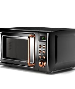 Costway 0.7Cu.ft Retro Countertop Microwave Oven 700W LED Display