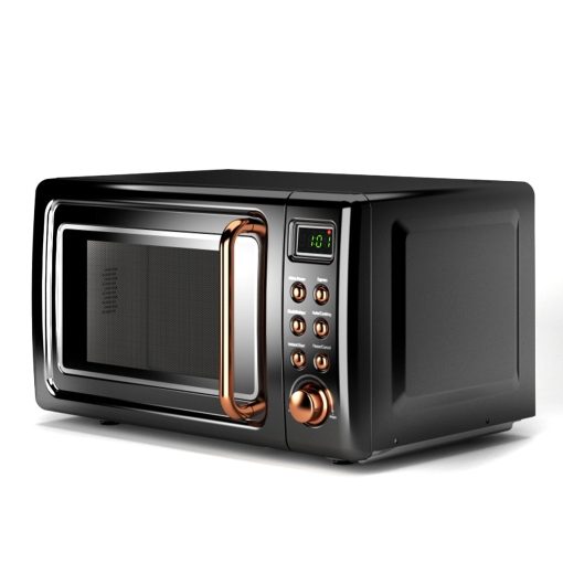 Costway 0.7Cu.ft Retro Countertop Microwave Oven 700W LED Display