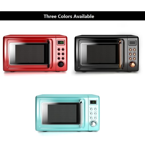 Costway 0.7Cu.ft Retro Countertop Microwave Oven 700W LED Display - Image 2