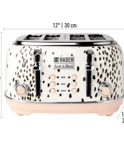 HADEN Margate Poodle and Blonde 4-Slice, Wide Slot Toaster
