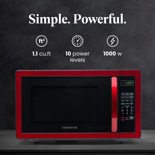 Farberware Classic 1.1 Cu. Ft. 1000-Watt Microwave Oven - Image 4