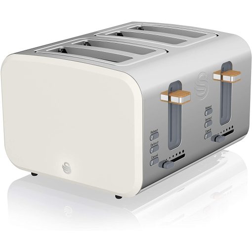 Swan Nordic 4 Slice Toaster White - Image 2