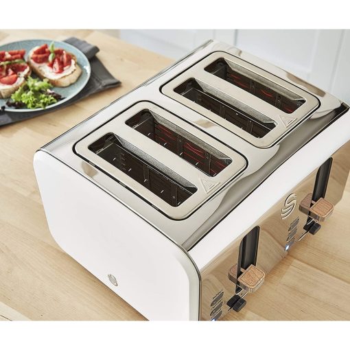 Swan Nordic 4 Slice Toaster White - Image 3