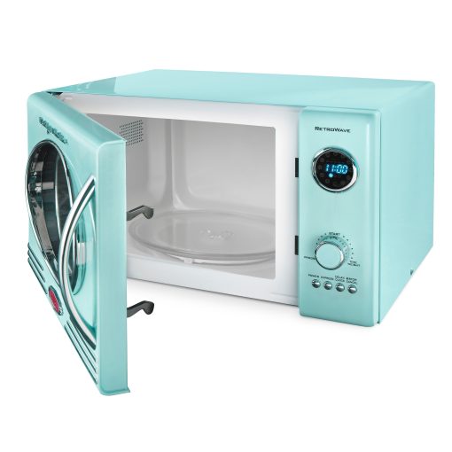 Nostalgia Retro Microwave Oven - .9 Cu. Ft. Aqua - Image 5