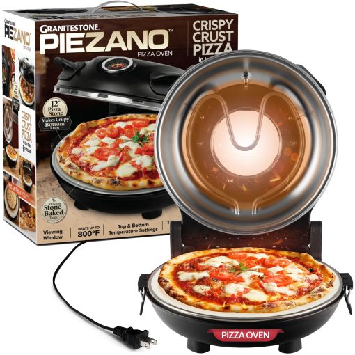 Granitestone Piezano Indoor/Outdoor Electric Pizza Oven w Ceramic Stone - Image 2