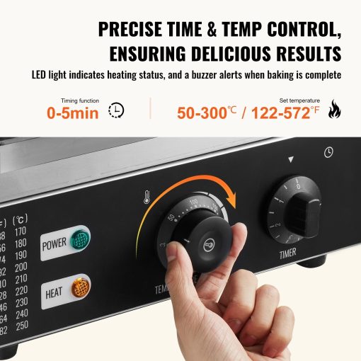 Electric Donut Maker Temperature 122-572&8457, for Restaurant and Home Use - 1550W - Image 5