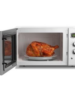 Costway 0.9Cu.ft. Retro Countertop Compact Microwave Oven 900W 8 - 19.5'' x 14'' x 11''